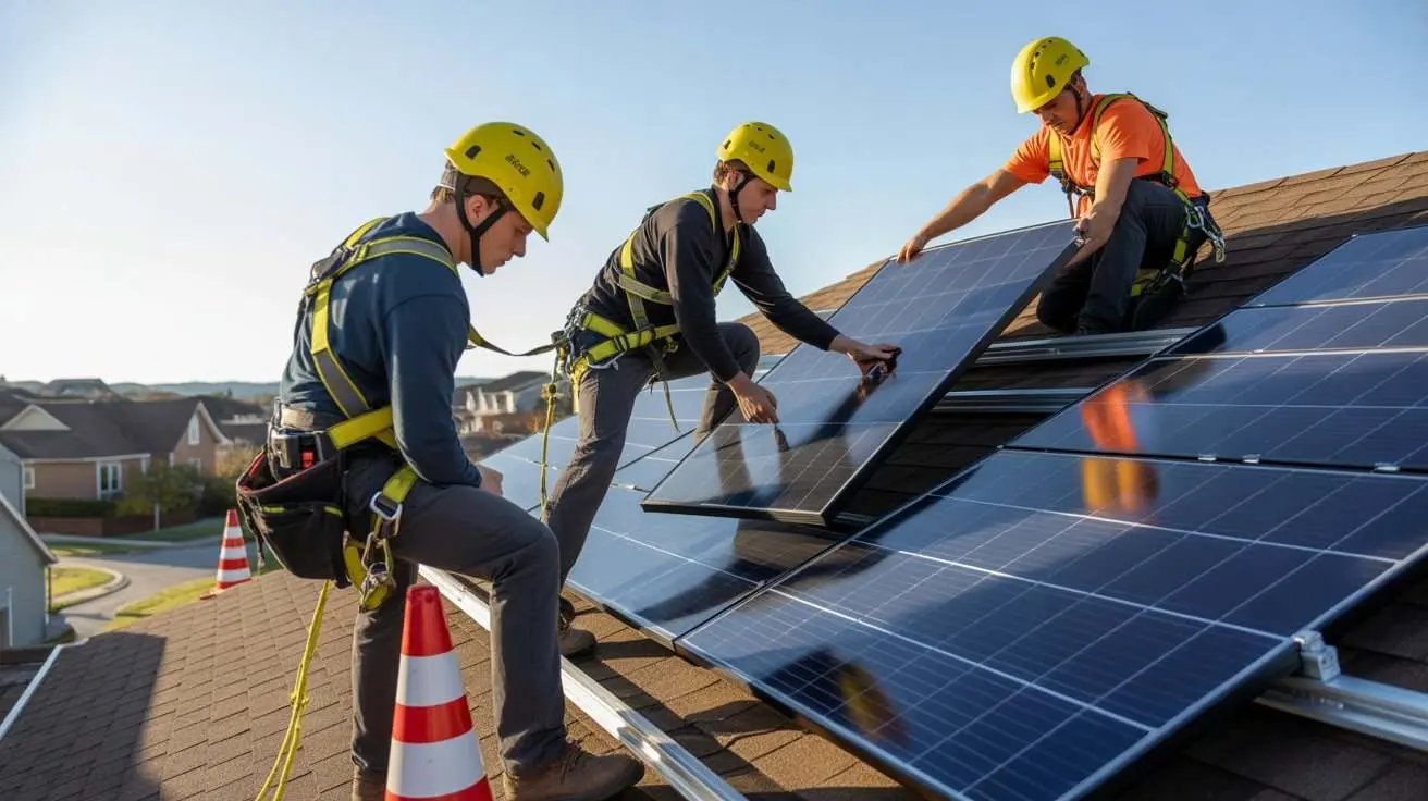 Are solar panels safe during professional rooftop installation
