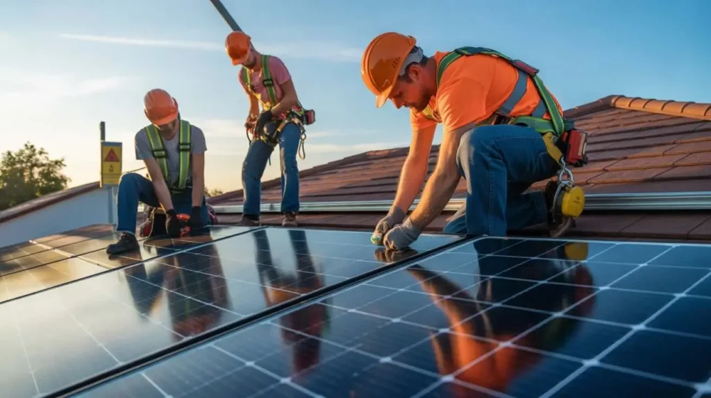 Are solar panels safe with proper safety equipment and installation practices