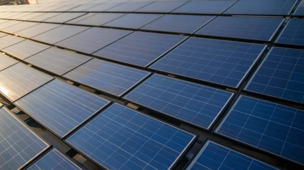 Do solar panels emit radiation close-up view of modern solar panel technology