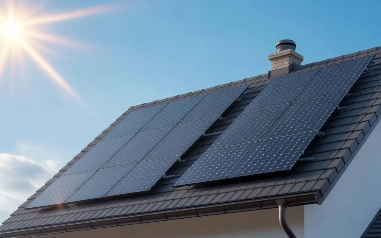 Renewable solar energy and sustainable power generation concept