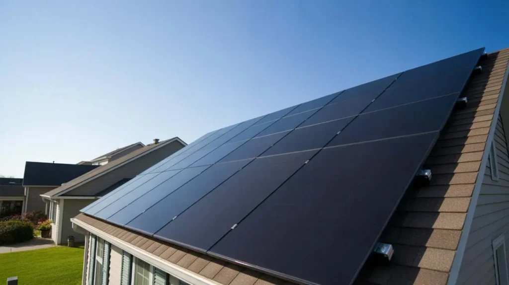 Home rooftop solar energy system showing typical solar panel cost USA considerations