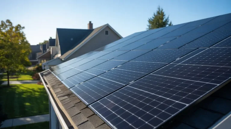 Residential rooftop solar panel system illustrating solar panel cost USA for suburban homes