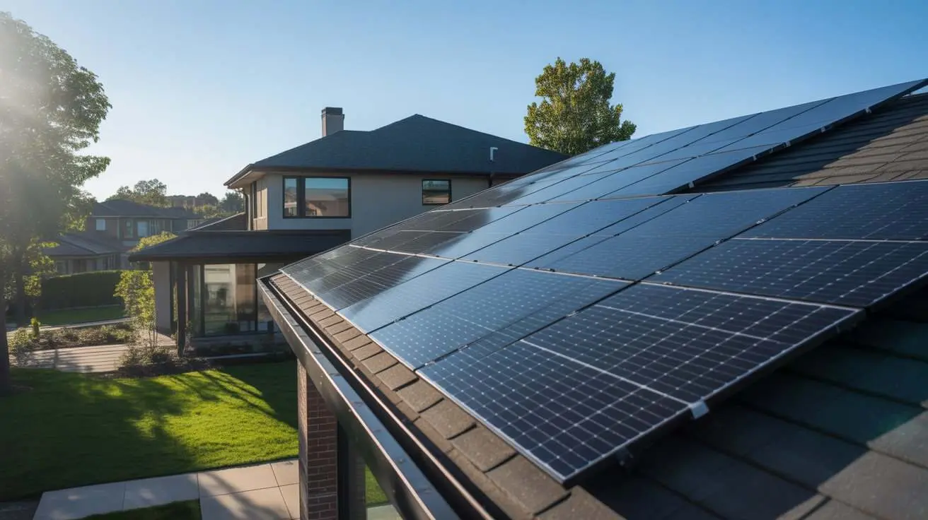 Home solar panel system demonstrating the value of solar panels in the USA