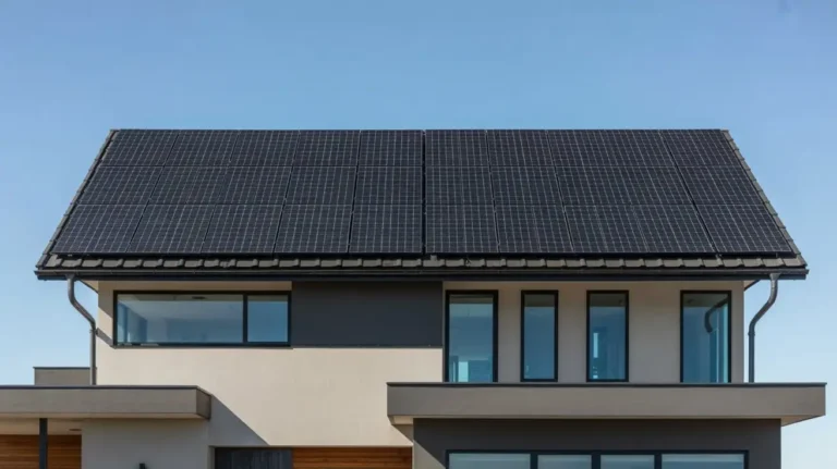 Do Solar Panels Increase Home Value with full roof solar array on house