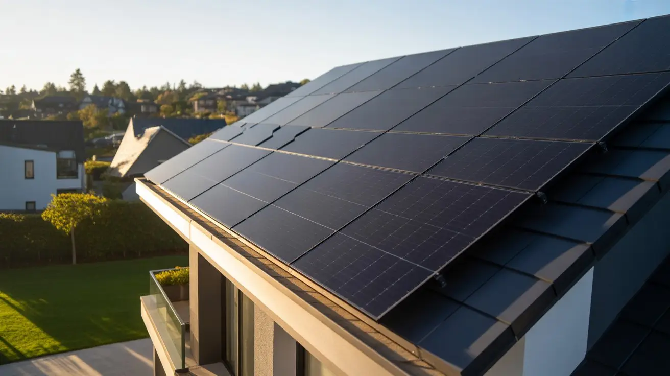 How much do solar panels save per year on a modern house rooftop