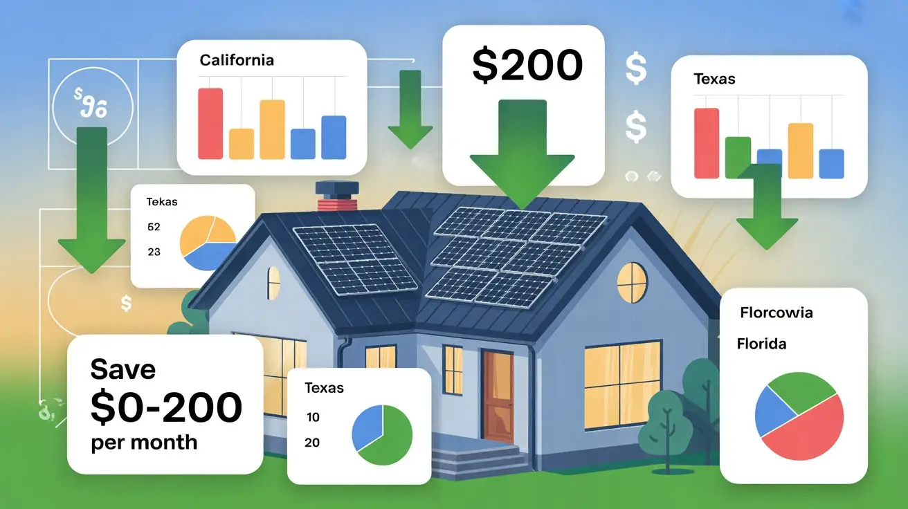 How Much Can You Save With Solar Panels Per Month in the USA and annual electricity bill savings