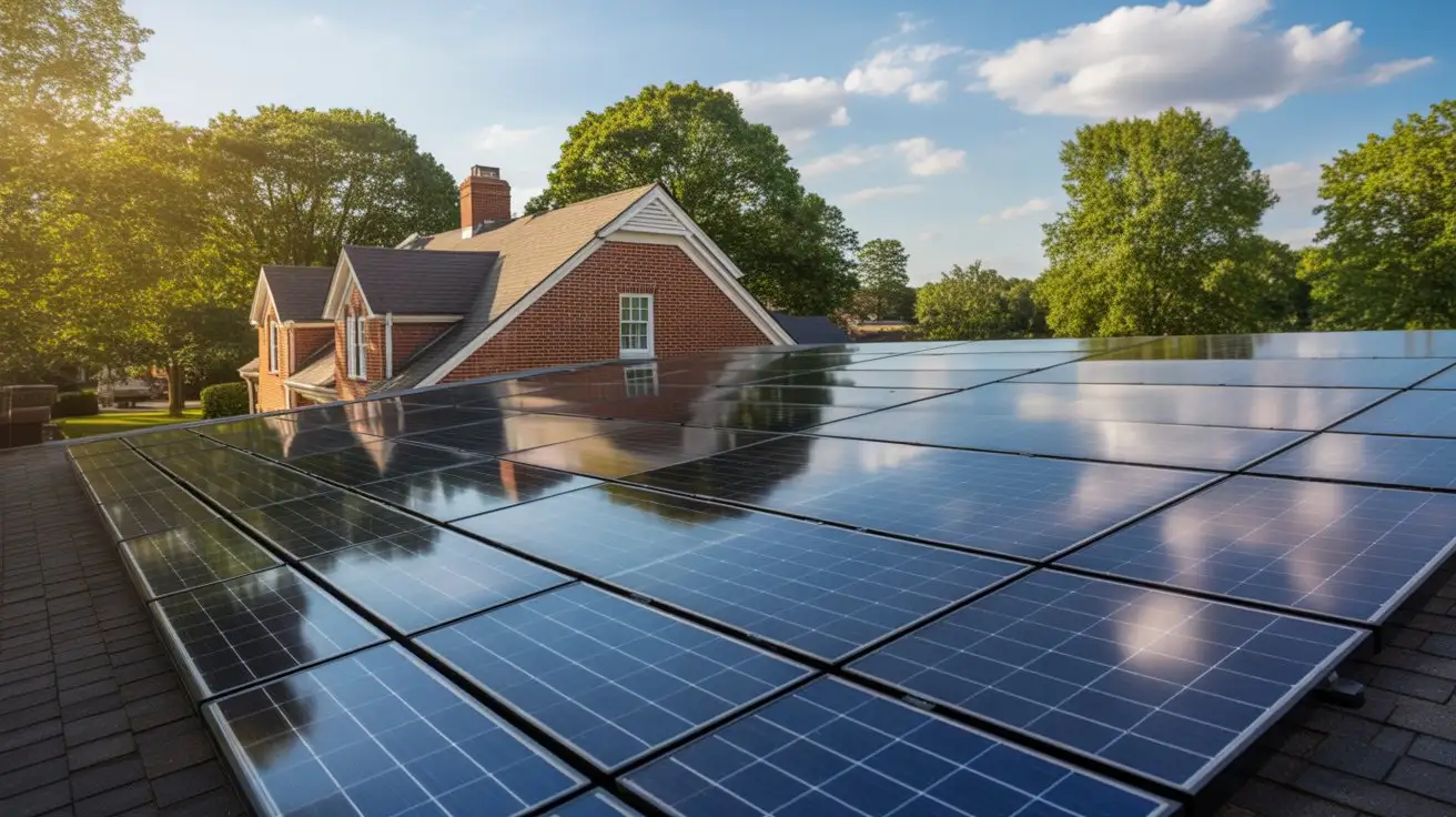 Solar panels explained simply for Maryland residential rooftop solar array producing clean power