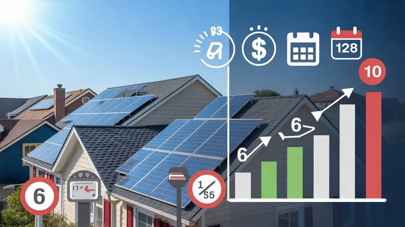 What is the solar payback period in the USA with solar cost and savings comparison chart