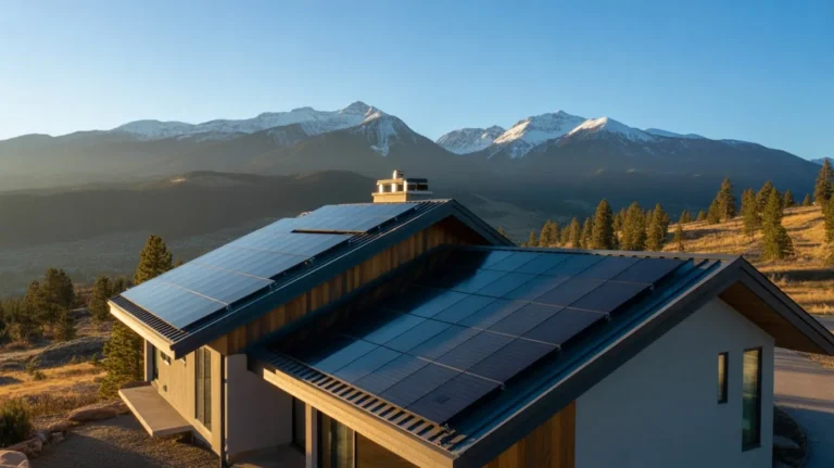 Residential solar roof installation in Colorado mountains explaining why solar panels are worth it in Colorado