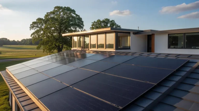 Modern home with rooftop system showing why solar panels are worth it in Ohio