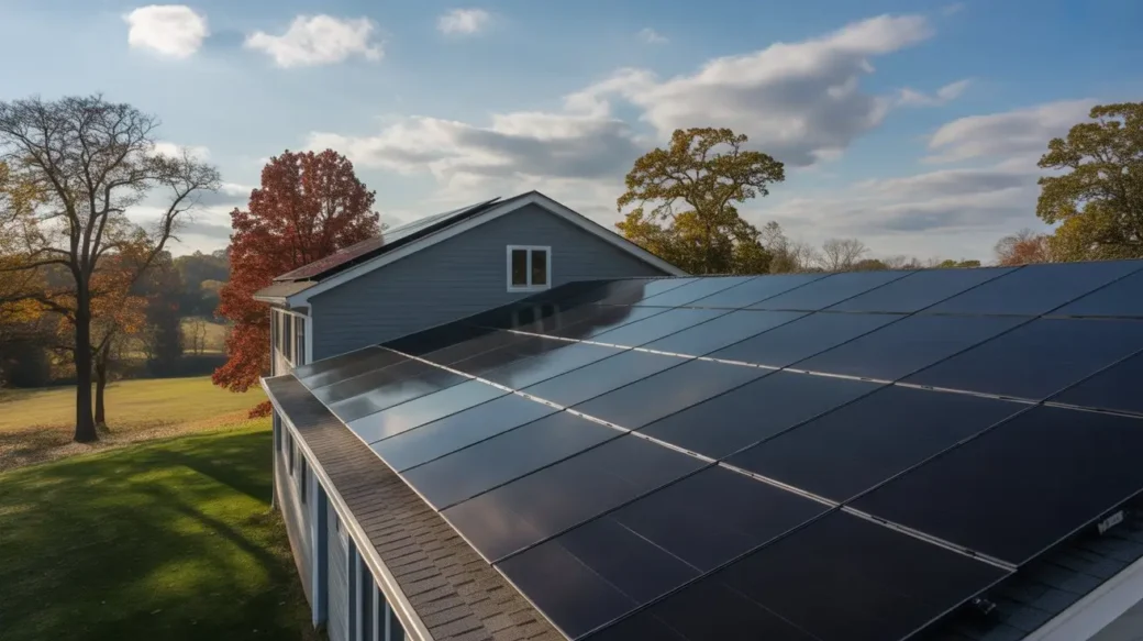 Residential solar panels on rooftop highlighting why solar panels are worth it in Ohio