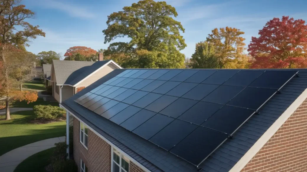 Suburban rooftop solar installation explaining why solar panels are worth it in Ohio