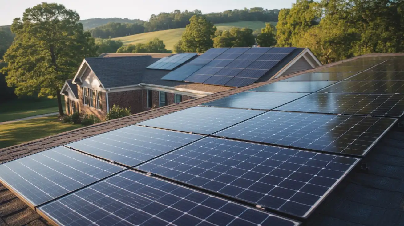 Residential solar panels in Tennessee showing why solar panels are worth it in Tennessee