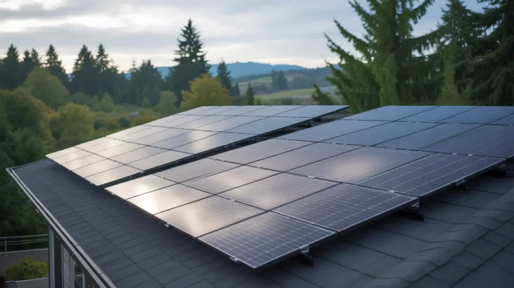 Solar panels installed on a suburban home roof in Washington illustrating why solar panels are worth it in Washington for homeowners.