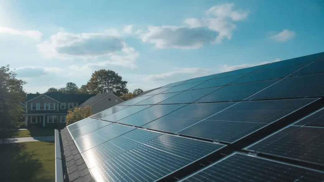 Home solar installation example for Solar Panel Cost Calculator New Jersey savings calculation