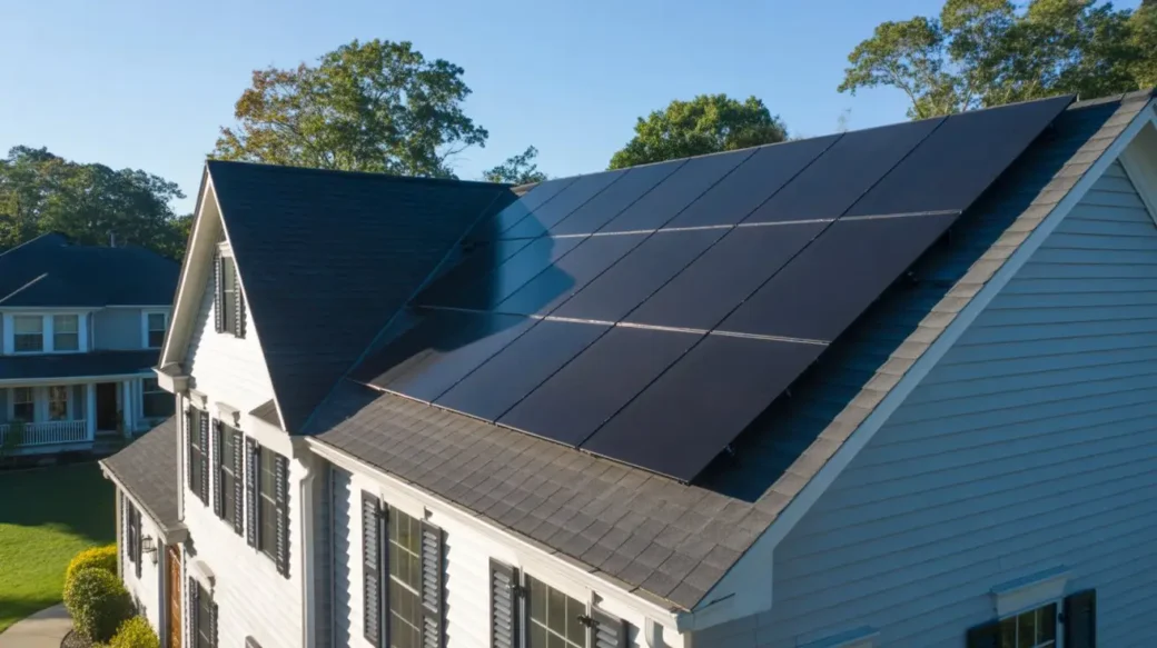 Solar Panels Explained Simply for New Jersey featuring a modern residential rooftop solar installation