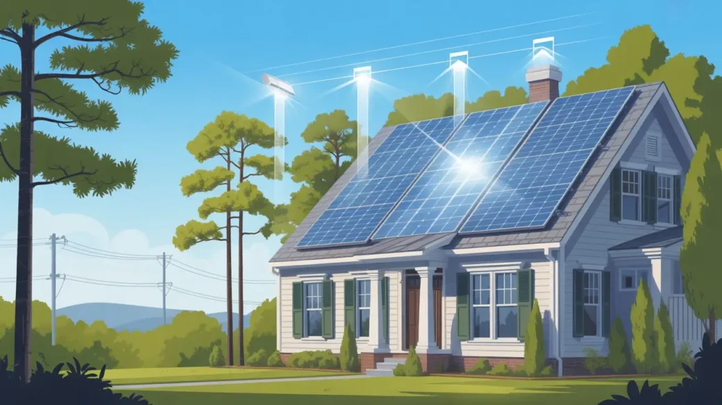 Solar panels on a residential rooftop explained simply for North Carolina homeowners
