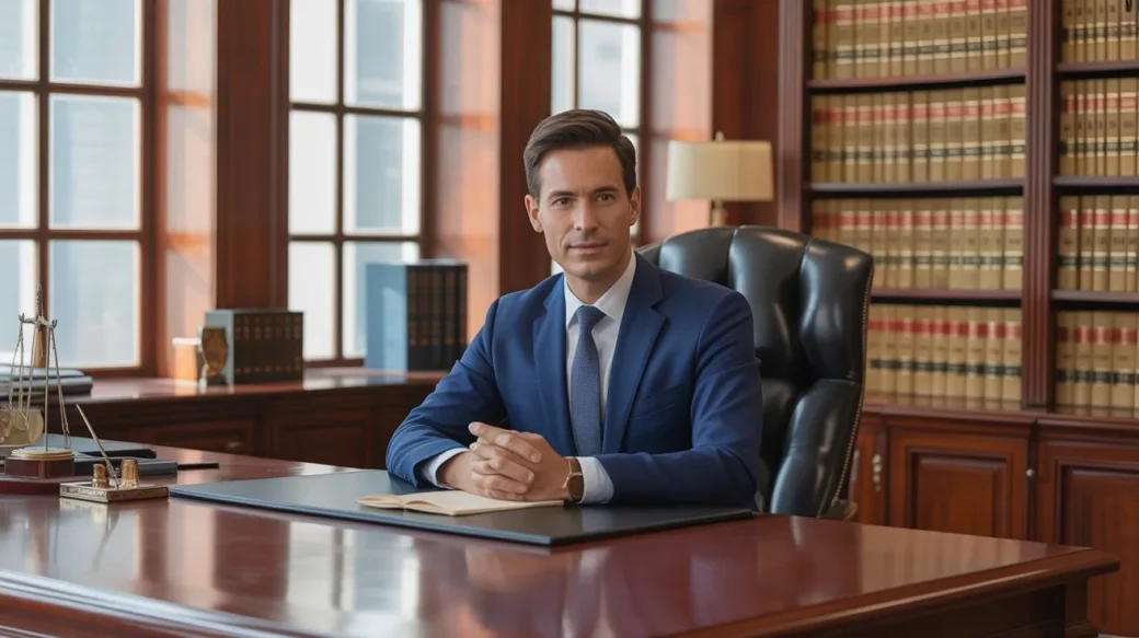 Solar Fraud Attorney and Legal specialist providing consultation in a modern law office