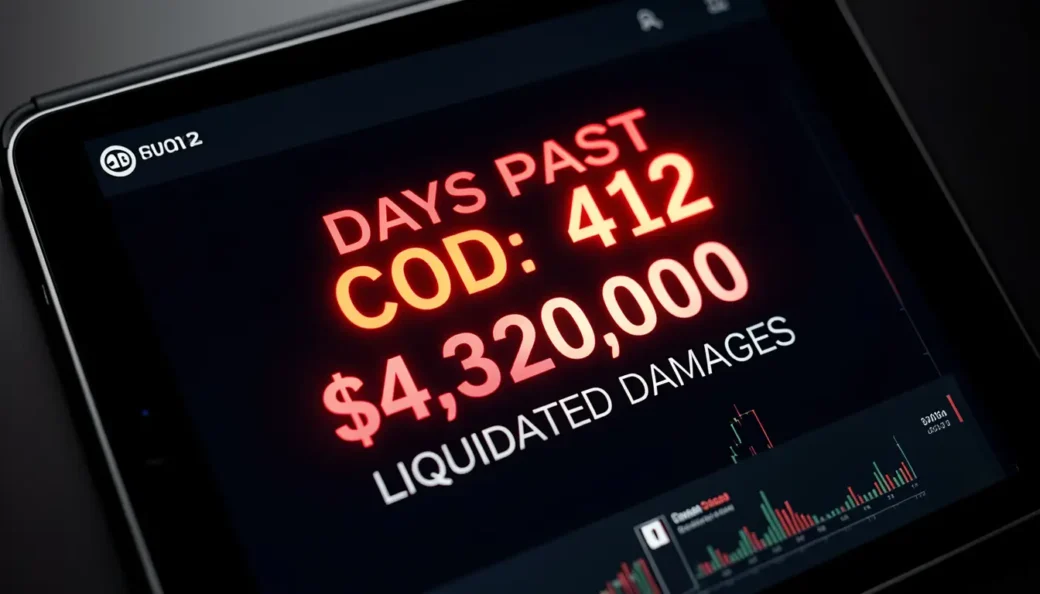 A solar developer holding a FERC complaint document in front of the U.S. District Court for the Eastern District of Tennessee for a TVA Interconnection Breach Lawsuit.