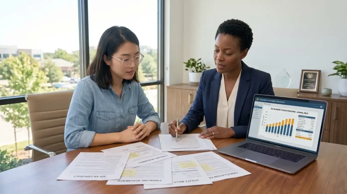 Cancel Solar Panel Contract Lawyer Texas helping a homeowner review a solar contract